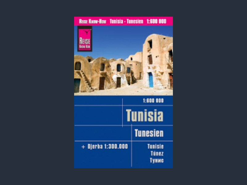 Tipp: Reißfeste Landkarte Tunesien (1:600.000) mit Djerba (1:300.000)